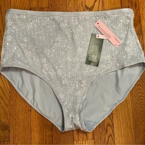 wild fable Light Blue High-Waist Lace & Sequin Briefs XL NWT